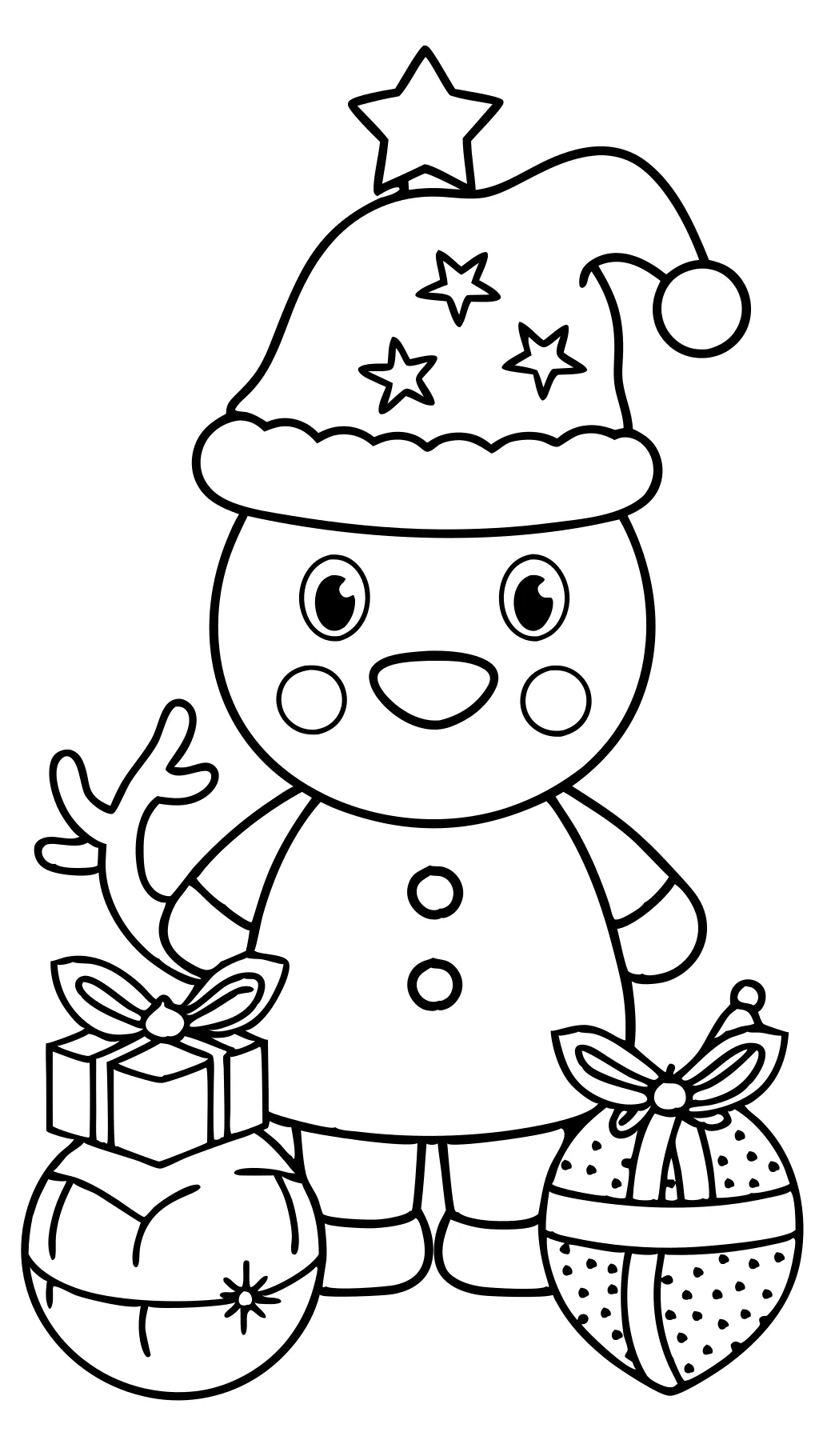 cute coloring pages christmas